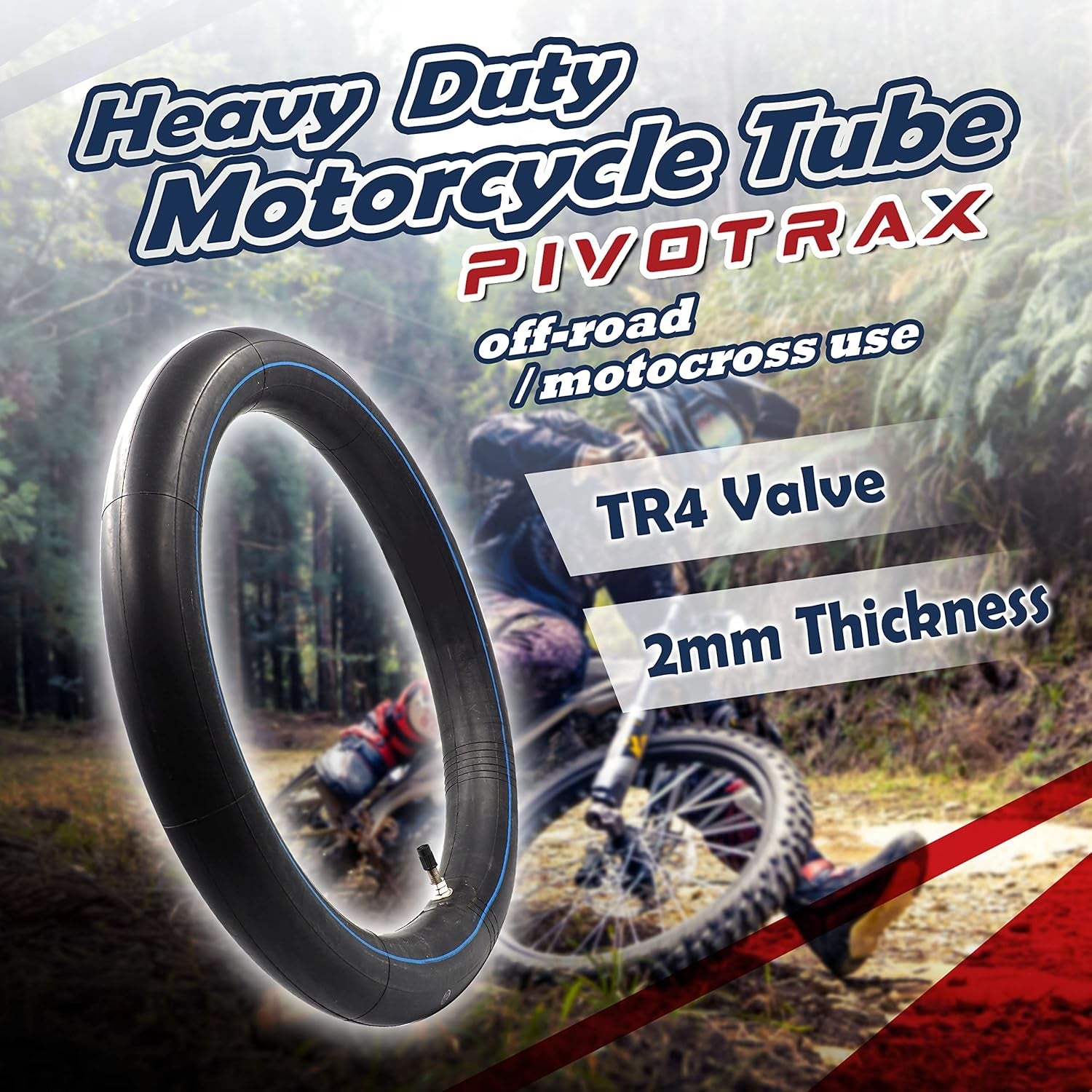 70/100-19 (2.75/3.00-19, 80/100-19) 19" Heavy Duty E-Bike Electric Dirt Bike Inner Tube - 2 Mm Thickness-Tr4 Valve- Fits Most 3.00-19 MX Tires, Surron Lightbee X, Ultrabee, Talaria, Eridepro