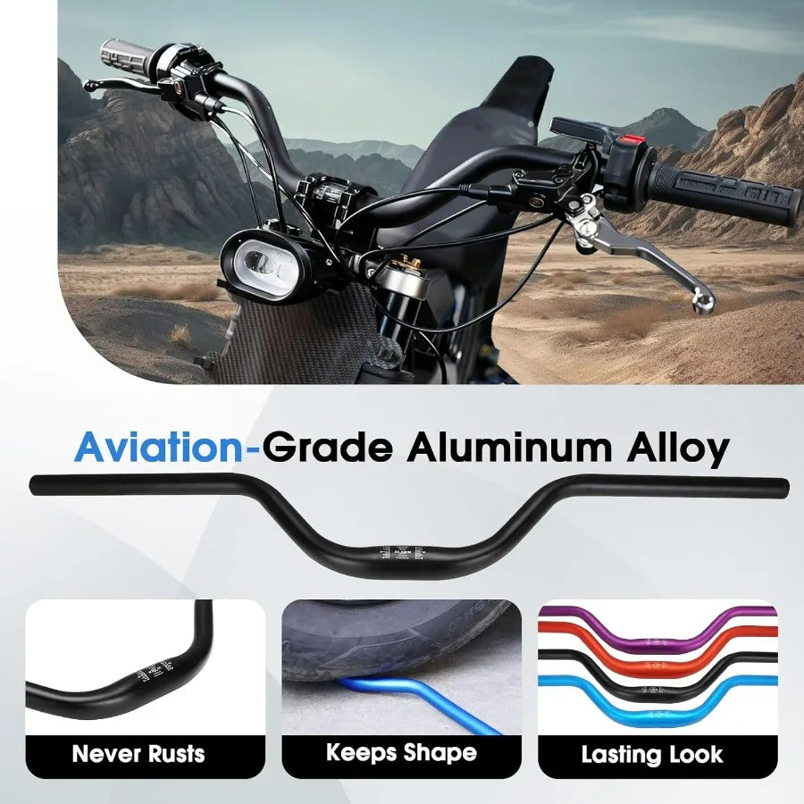 Motorcycle Heighten Handlebar 7/8" 22Mm Handle Bar 4MM Thickness CNC for Surron Sur Ron LBX Talaria Sting MX3/R MX4 Talaria XXX