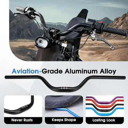 Motorcycle Heighten Handlebar 7/8" 22Mm Handle Bar 4MM Thickness CNC for Surron Sur Ron LBX Talaria Sting MX3/R MX4 Talaria XXX
